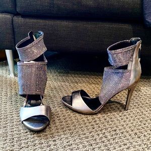 Shimmery Silver Stiletto